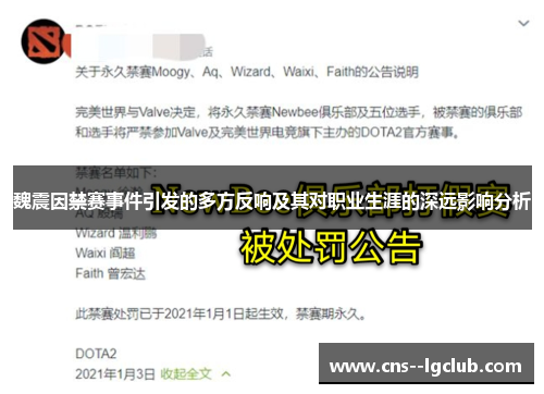 魏震因禁赛事件引发的多方反响及其对职业生涯的深远影响分析 魏震因禁赛事件引发的多方反响及其对职业生涯的深远影响分析